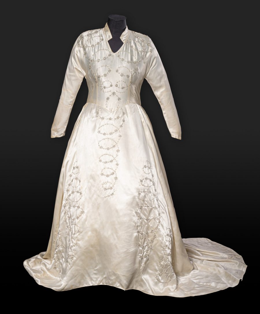 Ever wondered what a 19th century bridal gown looked like?