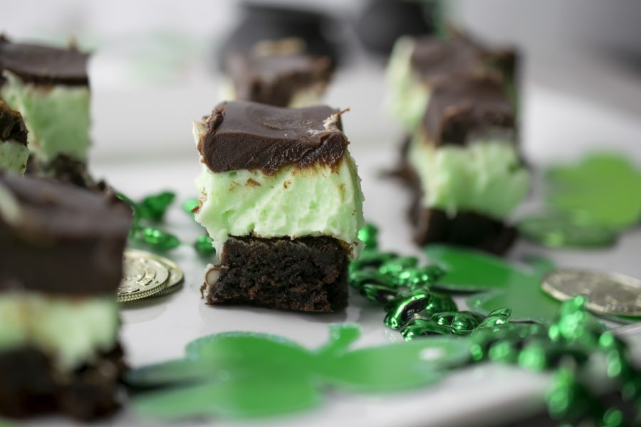Let’s celebrate St Patrick’s with mint brownies