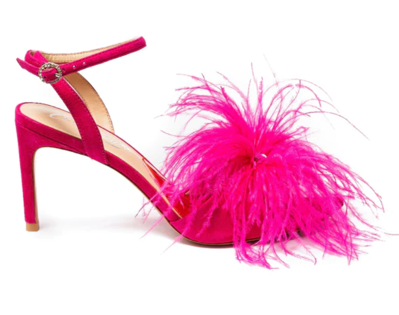 Fluffy, feathery shoes are the next impractical trend
