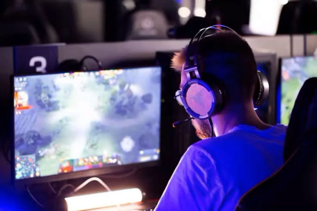 A man at the computer