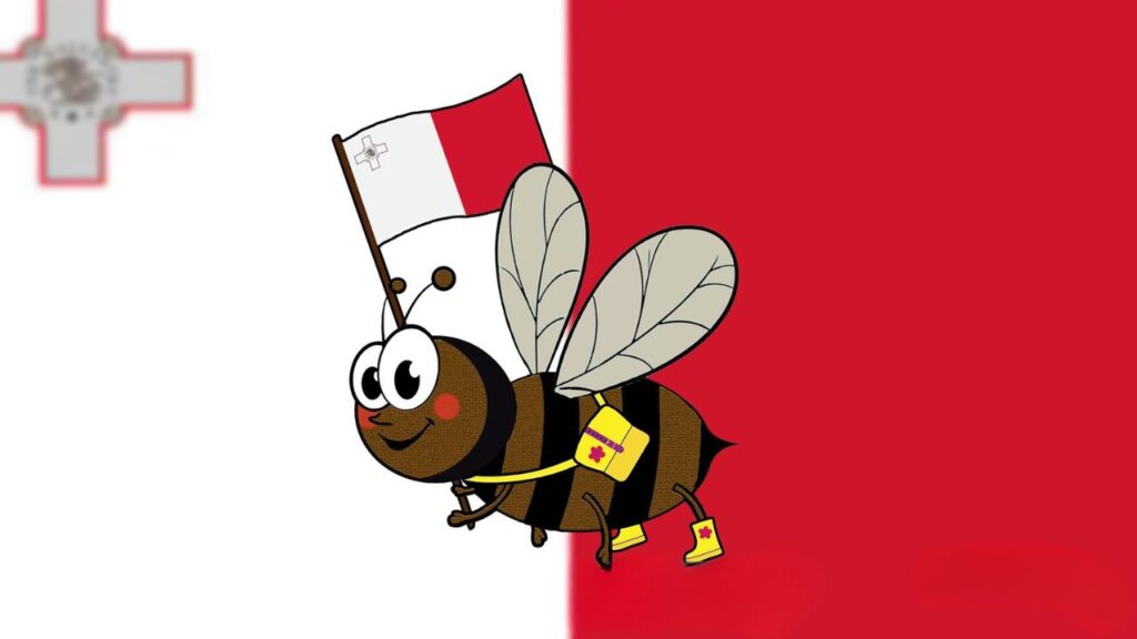 Maltese honey bee flag