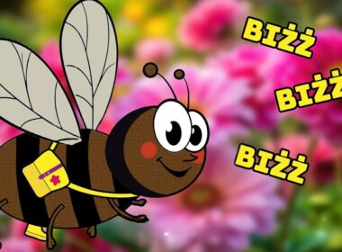 Animated bee singing