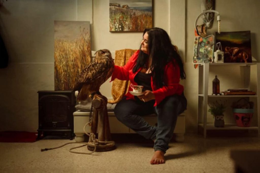 Silvana Camilleri Tabone in her studio