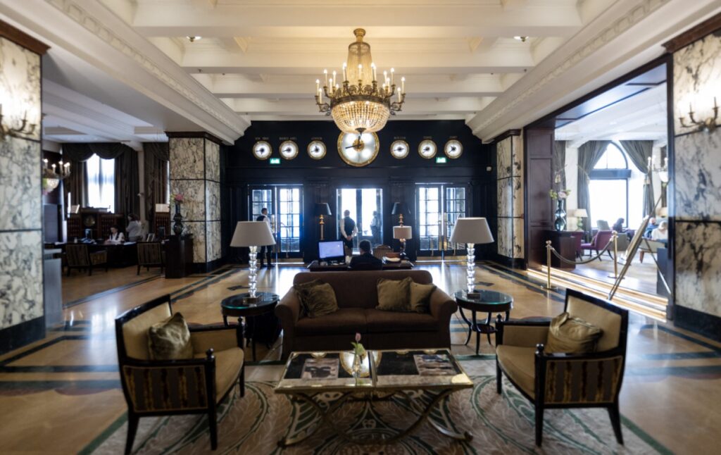 Hotel lobby