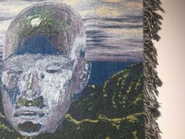 A face in an artwork