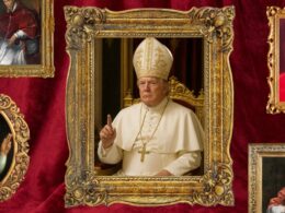Donald Trump dressed as a pope