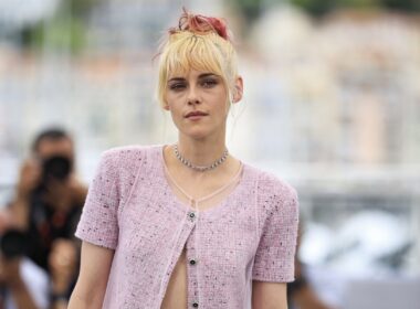 Kristen Stewart posing at Cannes