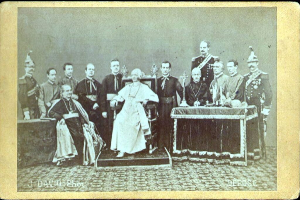 An old photo of a group of people