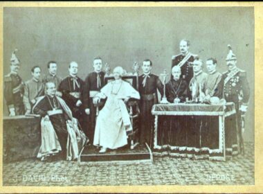 An old photo of a group of people