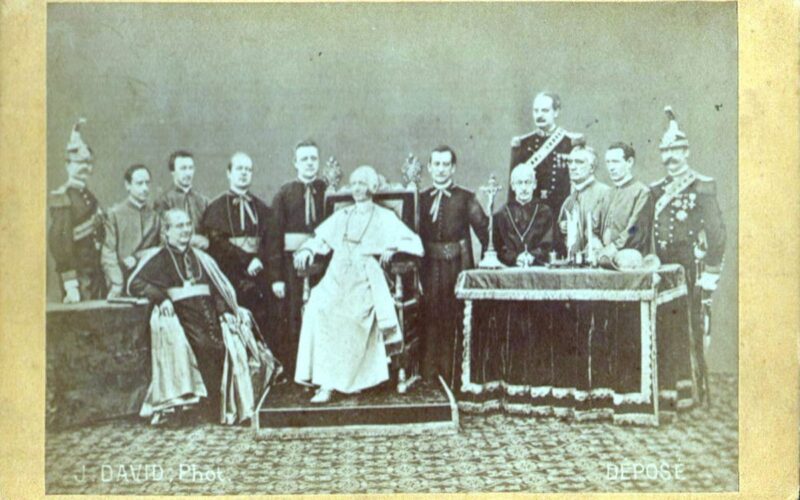 An old photo of a group of people