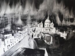 A Maltese skyscape, monochrome