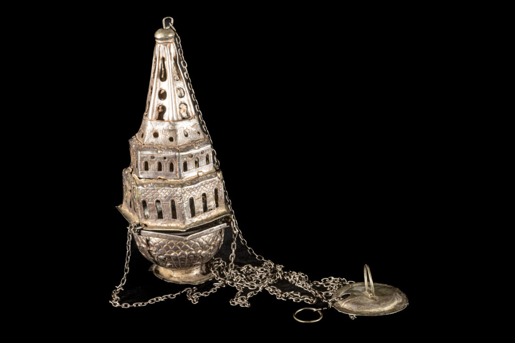 Silver Gothic censer