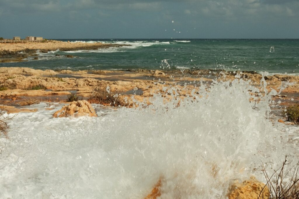 A photo of coastline
