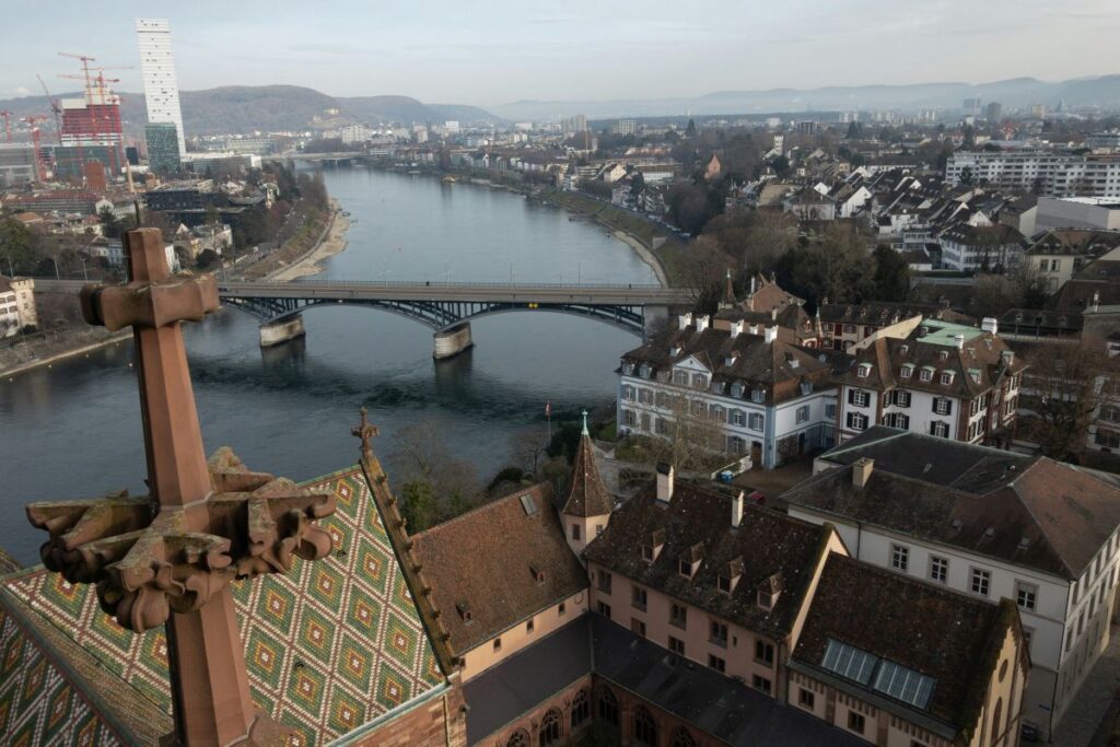 Birdseye view of Basel