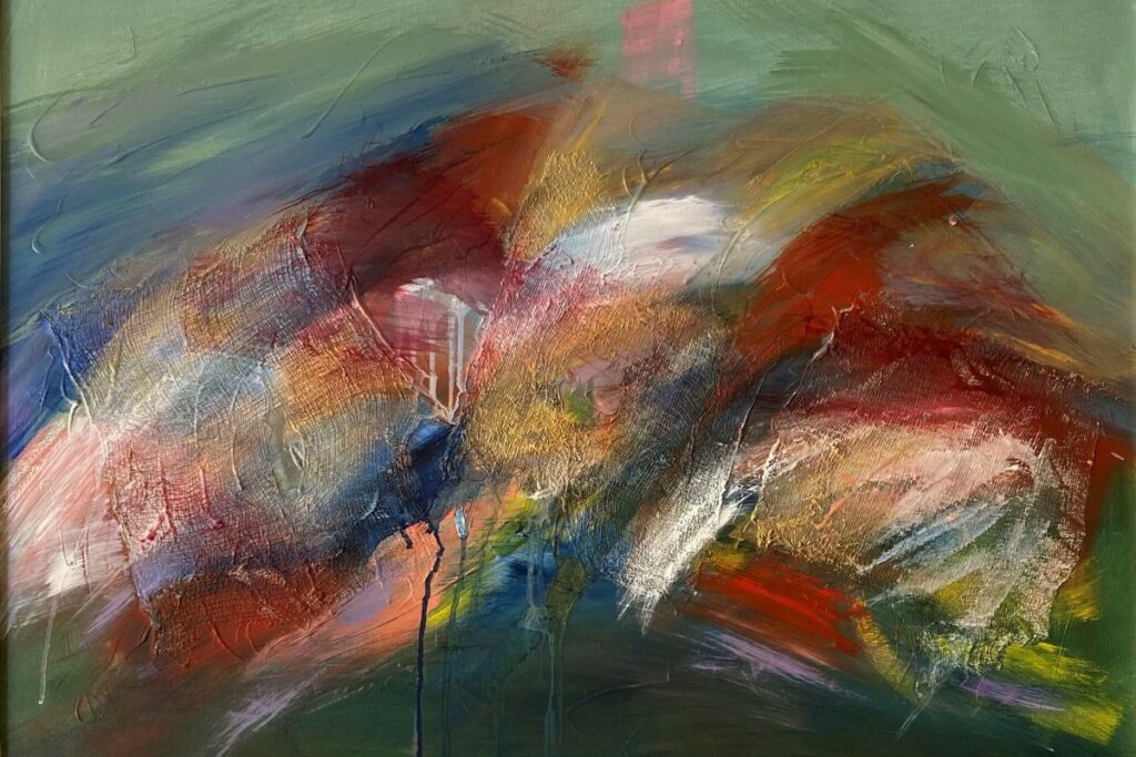 an abstract painting
