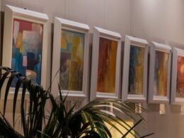 paintings on a wall