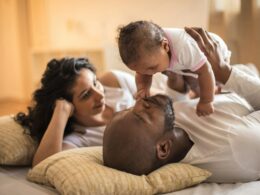 Parents and a baby