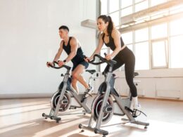 People exercising