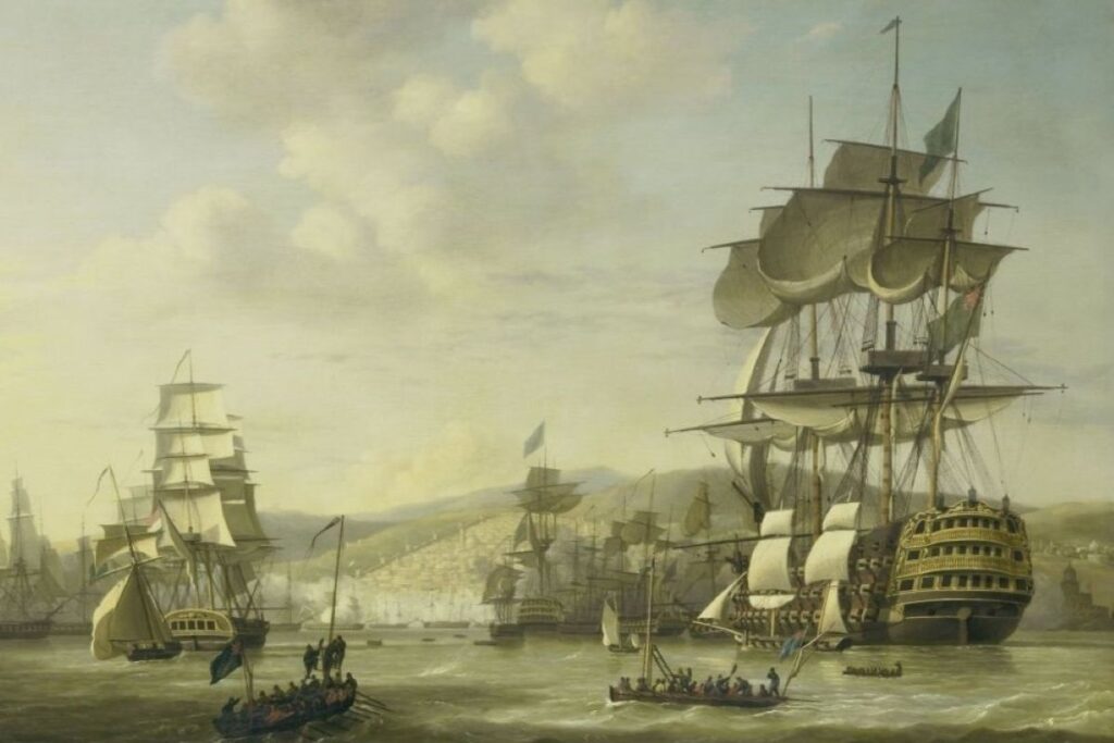 17th century ships off Algiers