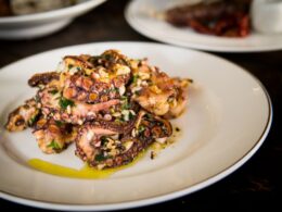 An octopus dish