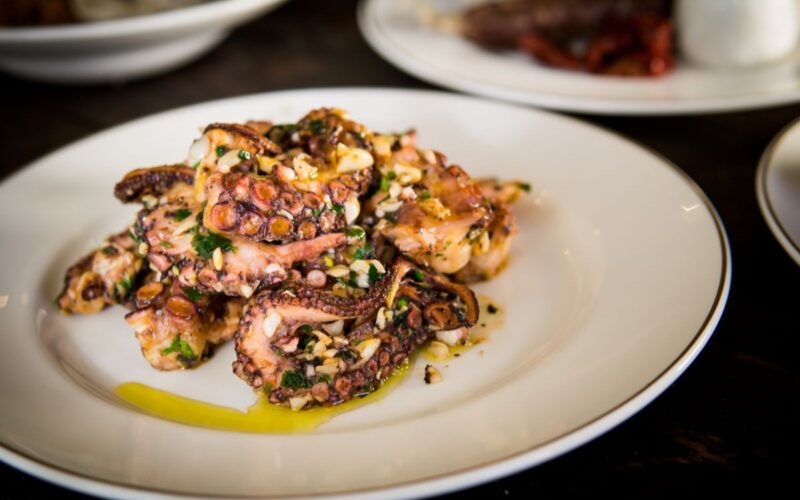 An octopus dish