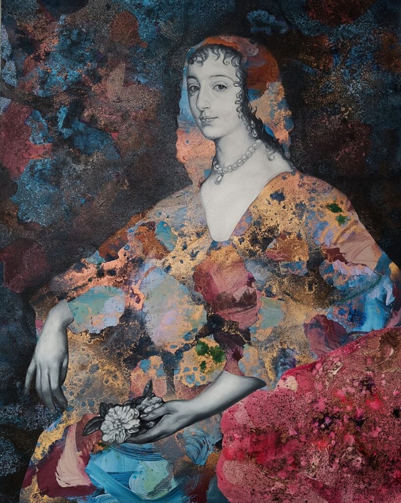 Henrietta Marie of France' after A. van Dyke by Darren Tanti