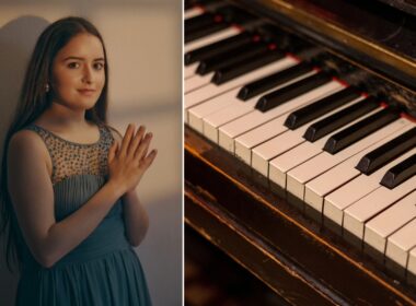 Bernice Sammut and a piano