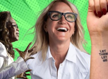 Mel Robbins and Oprah in an amalgamated image