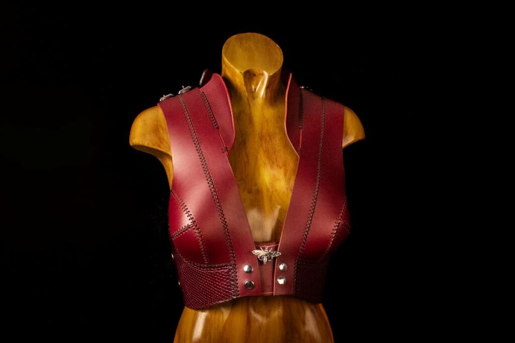 a leather bodice