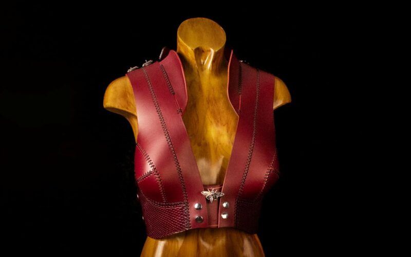 a leather bodice