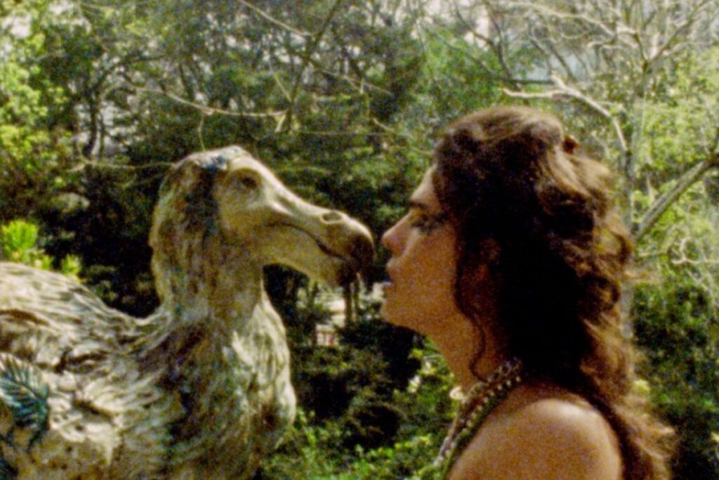 A woman and a dodo