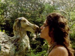 A woman and a dodo