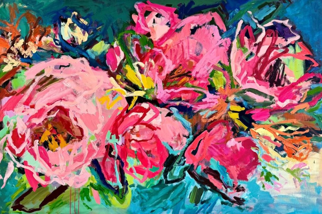 A floral painting