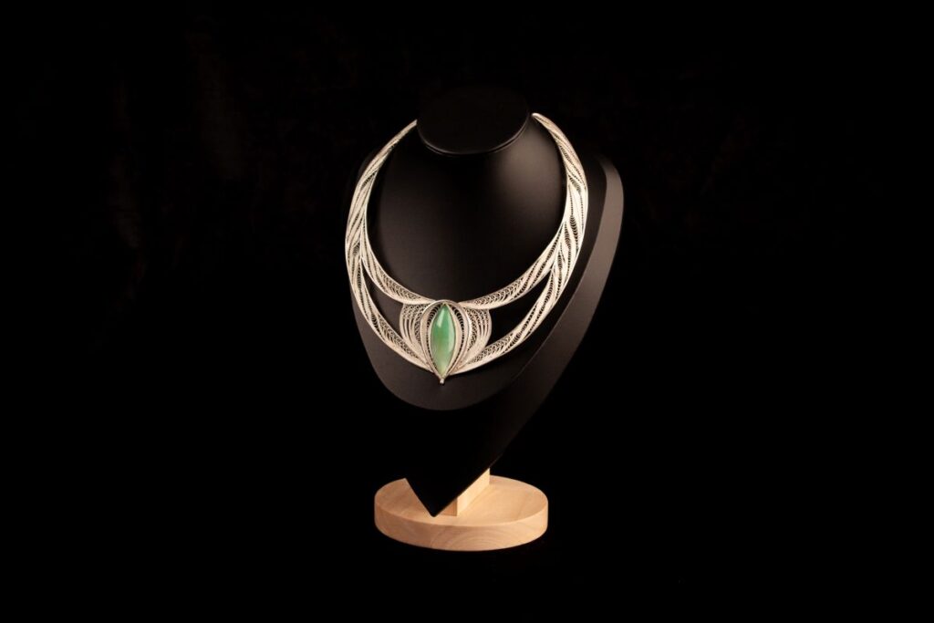 A statement necklace