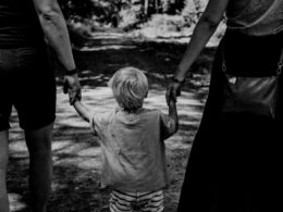 A child between two parents