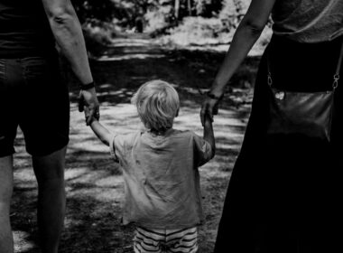 A child between two parents