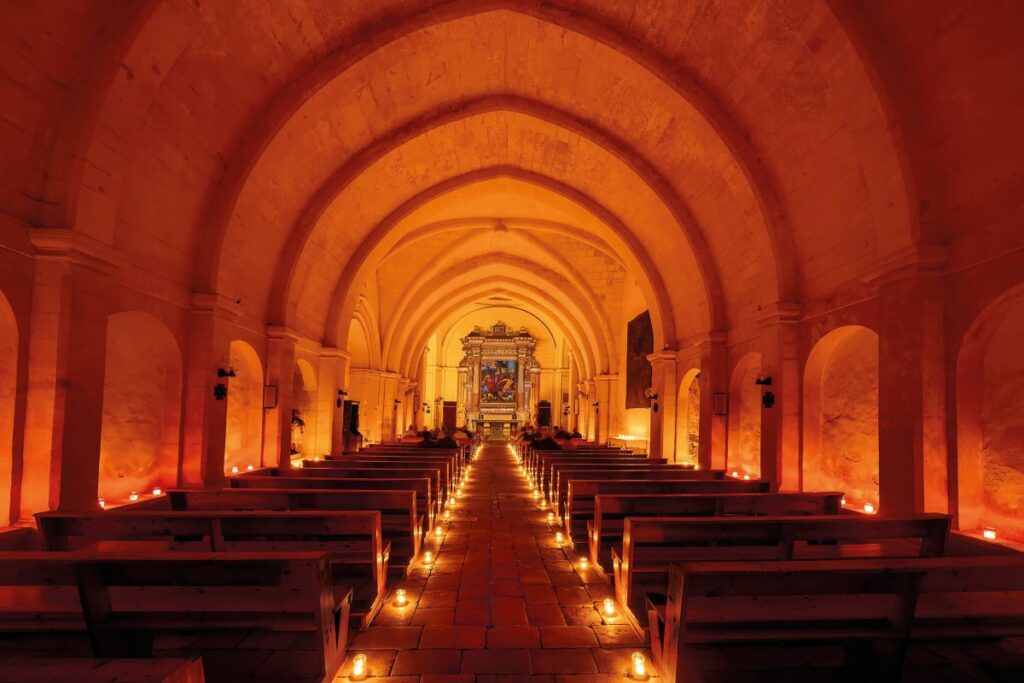 The inside of a chapel