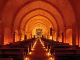 The inside of a chapel
