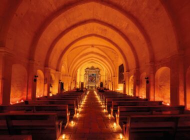 The inside of a chapel