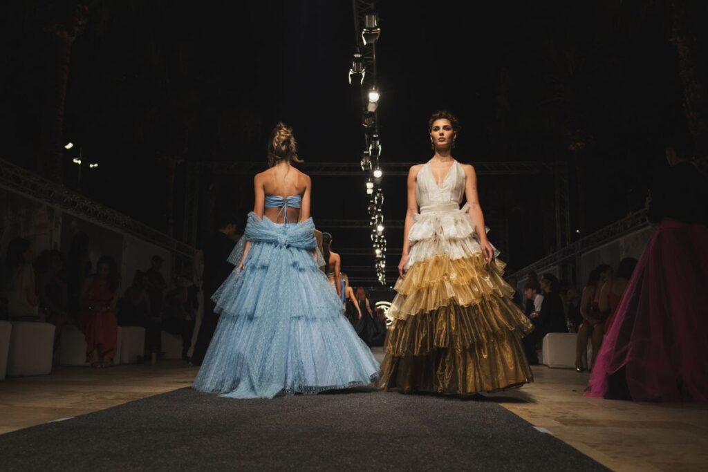 Pieces from Parascandolo's collection on the runway