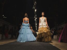 Pieces from Parascandolo's collection on the runway