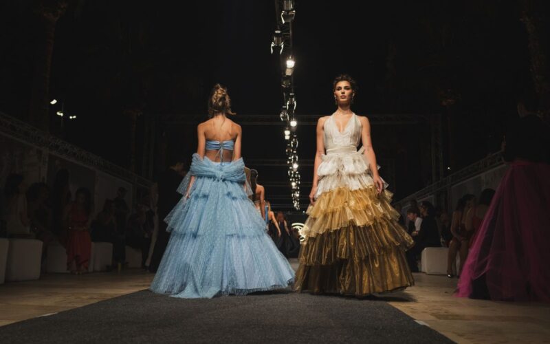 Pieces from Parascandolo's collection on the runway