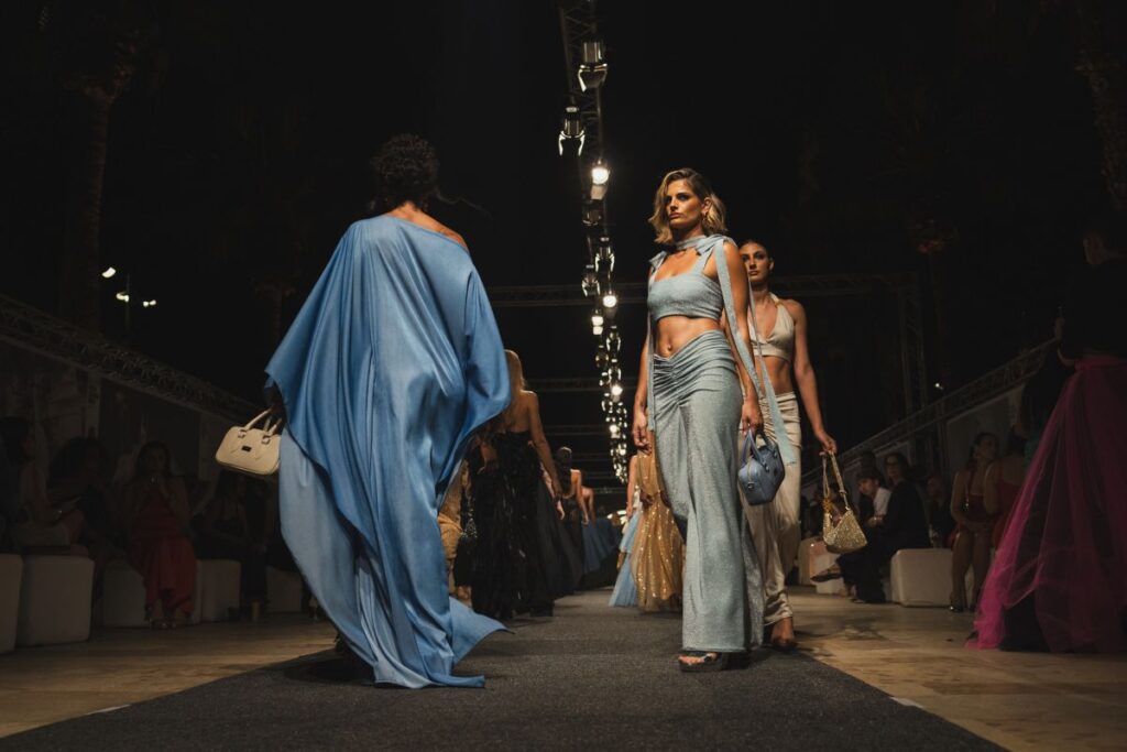 Pieces from Parascandolo's collection on the runway
