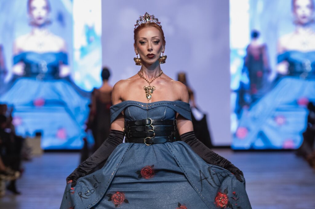 A dramatic regal outfit