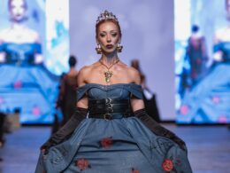 A dramatic regal outfit