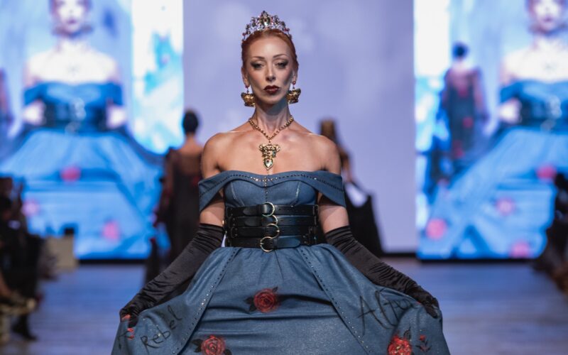 A dramatic regal outfit