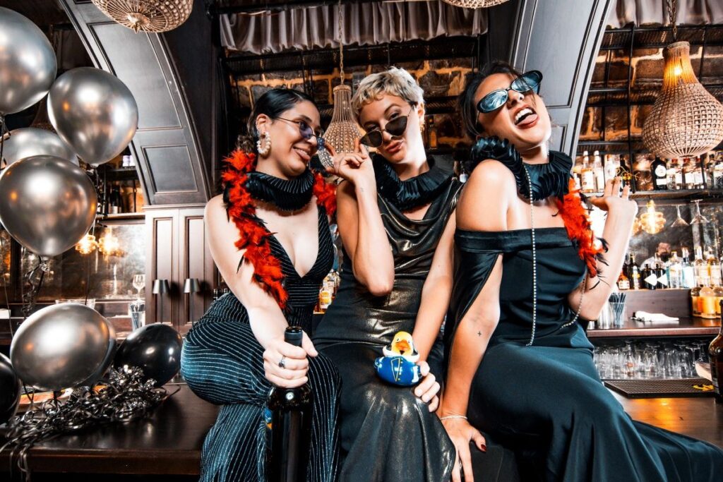 Players in a pub setting