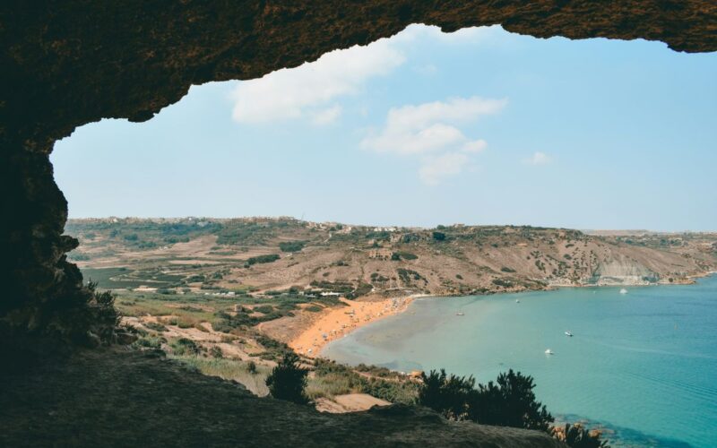 A view of Ramla Beach, Gozo