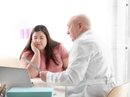 A fat woman and a plump doctor