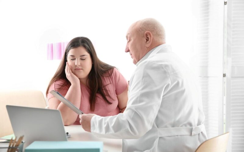 A fat woman and a plump doctor